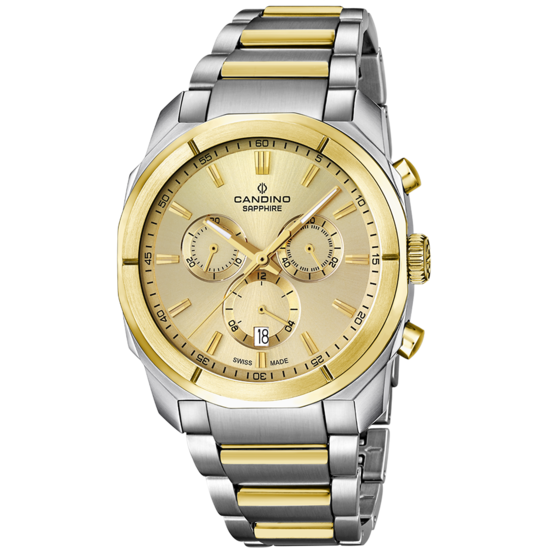Swiss Men's CANDINO watch, beige. Collection CHRONOS. C4583/1
