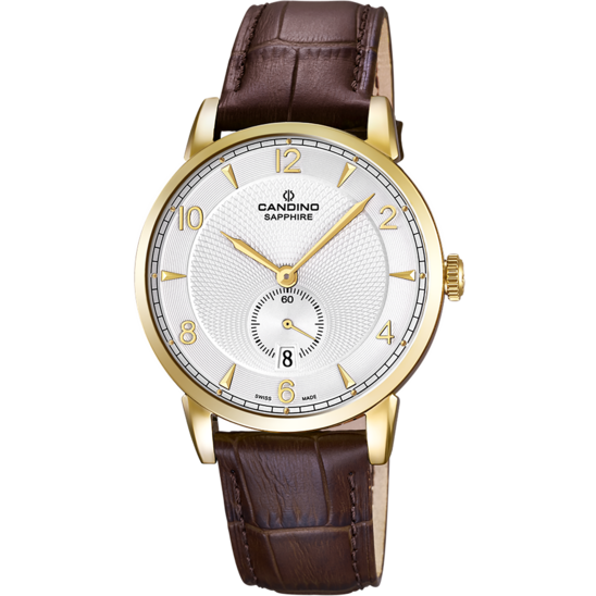 Silberner MännerSchweizer Uhr CANDINO COUPLE. C4592/2