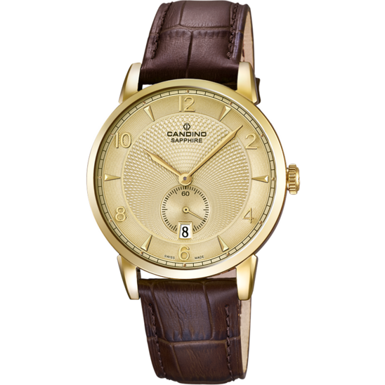 Goldener MännerSchweizer Uhr CANDINO COUPLE. C4592/4