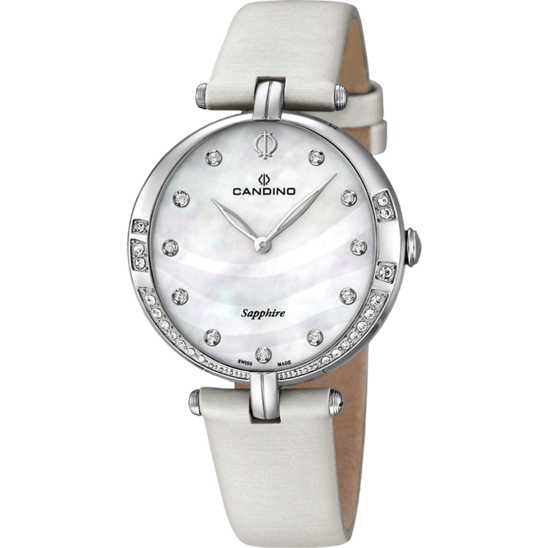Swiss Women's CANDINO watch, white. Collection LADY ELEGANCE. C4601/1