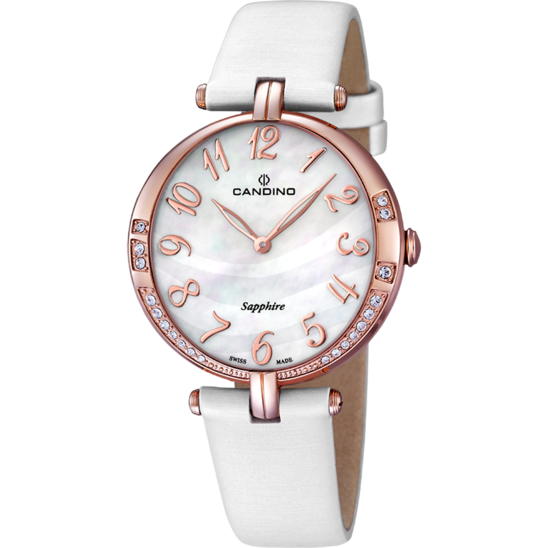 Reloj Suizo CANDINO para mujer, colección LADY ELEGANCE color Blanco C4602/2