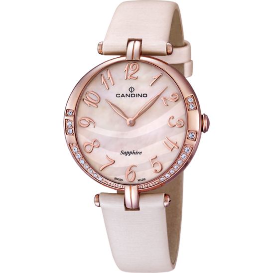 Roze Dames Zwitsers Horloge CANDINO LADY ELEGANCE. C4602/3