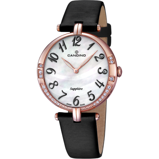 Witte Dames Zwitsers Horloge CANDINO LADY ELEGANCE. C4602/4