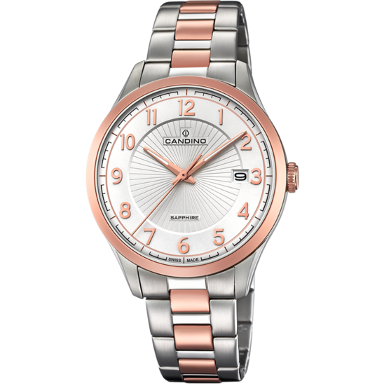 Witte Heren Zwitsers Horloge CANDINO COUPLE. C4609/1