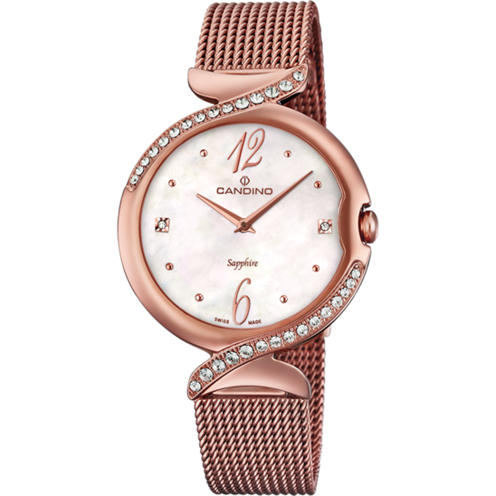 Swiss Women's CANDINO watch, white. Collection LADY ELEGANCE. C4613/1