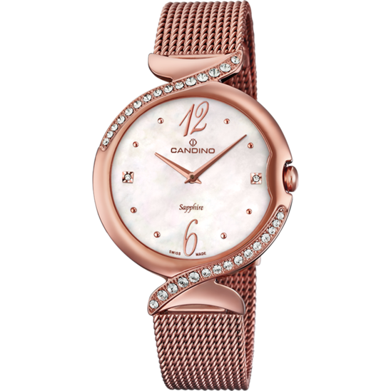 Weißer DamenSchweizer Uhr CANDINO LADY ELEGANCE. C4613/1