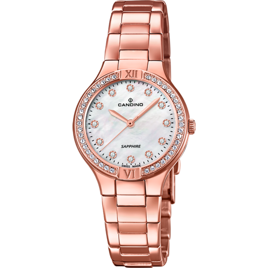 Witte Dames Zwitsers Horloge CANDINO LADY PETITE. C4630/2