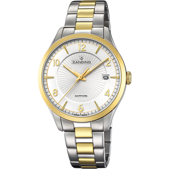 Gouden Heren Zwitsers Horloge CANDINO COUPLE. C4631/1