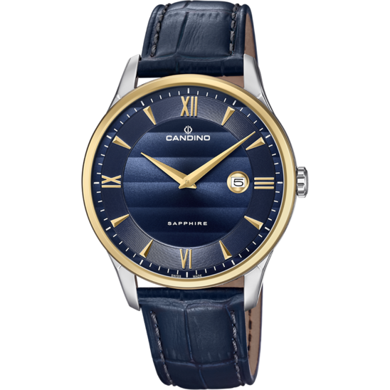 Blauw Heren Zwitsers Horloge CANDINO GENTS CLASSIC TIMELESS. C4640/3