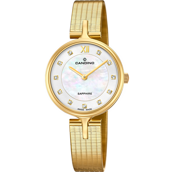 Silberner DamenSchweizer Uhr CANDINO LADY ELEGANCE. C4644/2