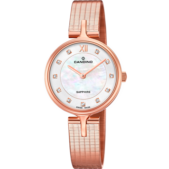 Reloj Suizo CANDINO para mujer, colección LADY ELEGANCE color Plateado C4645/2