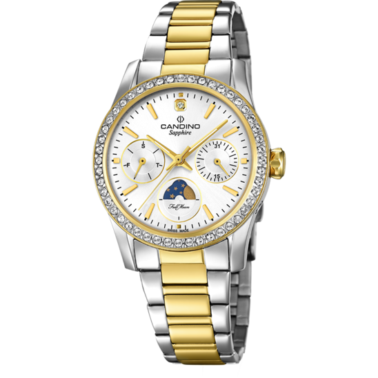 Witte Dames Zwitsers Horloge CANDINO LADY CASUAL. C4687/1
