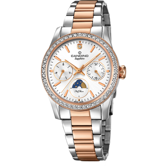 Witte Dames Zwitsers Horloge CANDINO LADY CASUAL. C4688/1