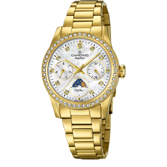 Witte Dames Zwitsers Horloge CANDINO LADY CASUAL. C4689/1