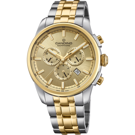 Swiss Men's CANDINO watch, beige. Collection CHRONOS. C4699/2