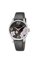 CANDINO WOMEN'S GREY LADY ELEGANCE LEATHER WATCH BRACELET C4720/6
