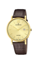 CANDINO MEN'S GOLDEN LEATHER WATCH BRACELET C4726/2