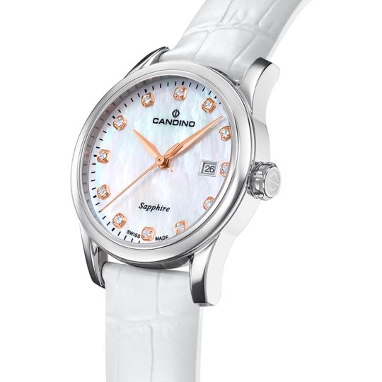 Reloj Suizo CANDINO para mujer, colección LADY ELEGANCE color Beige C4736/1