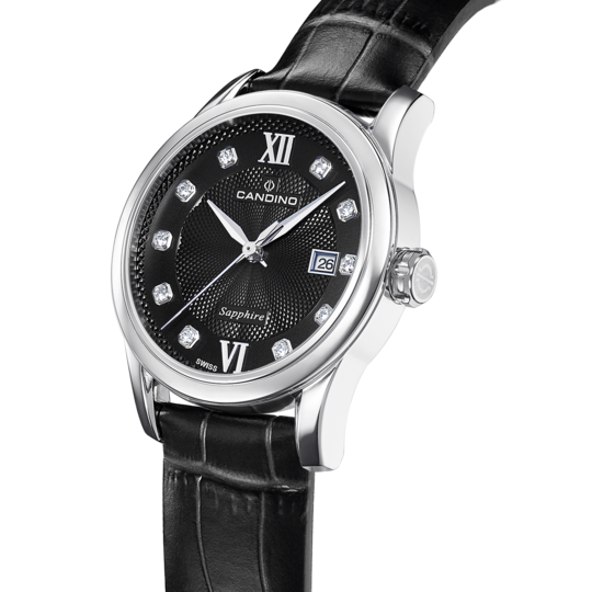 Relógio feminino CANDINO LADY ELEGANCE de cor preta. C4736/4