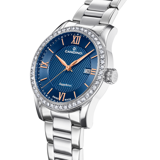 Swiss Women's CANDINO watch, blue. Collection LADY ELEGANCE. C4740/2