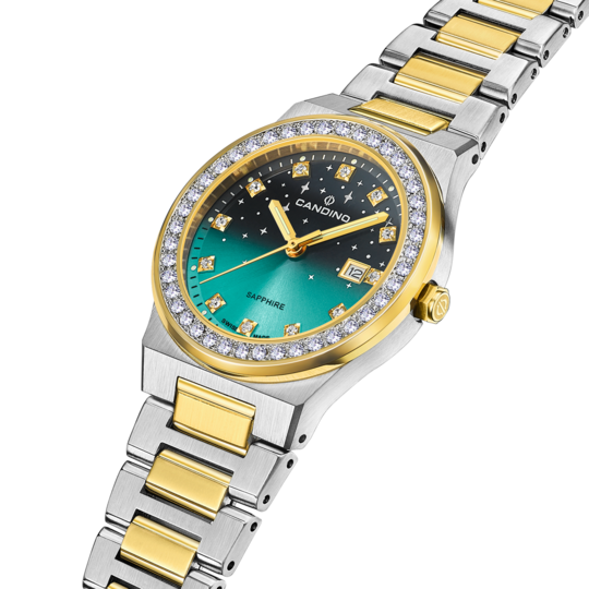 Swiss Women's CANDINO watch, green. Collection CONSTELLATION. C4750/2