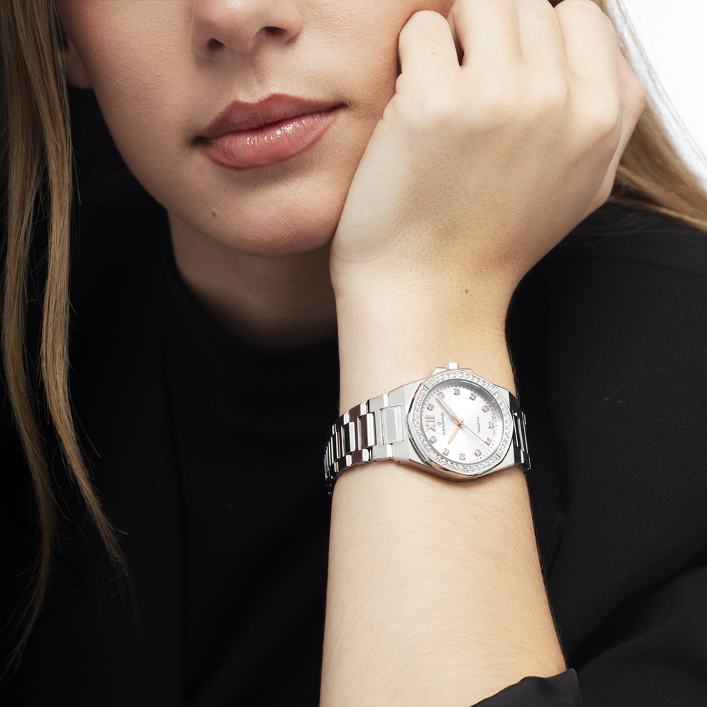 Swiss Women's CANDINO watch, beige. Collection LADY ELEGANCE