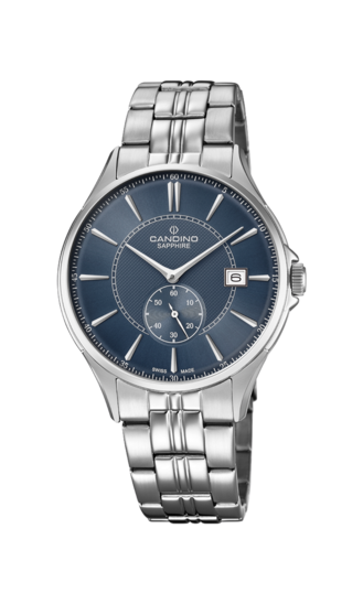 Reloj Suizo CANDINO para hombre, colección GENTS CLASSIC TIMELESS color Azul C4633/2