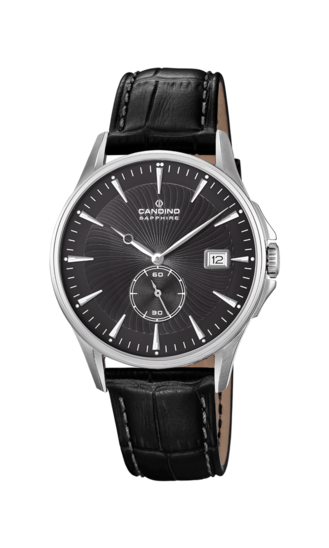 Reloj Suizo CANDINO para hombre, colección GENTS CLASSIC TIMELESS color Negro C4636/4
