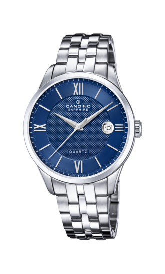 Reloj Suizo CANDINO para hombre, colección COUPLE color Azul C4705/B