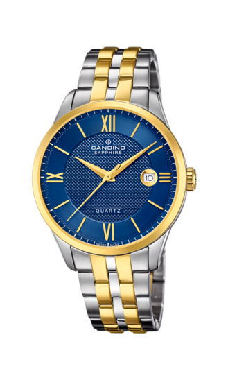 Blauw Heren Zwitsers Horloge CANDINO COUPLE. C4706/B