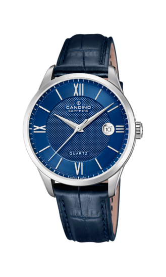 Reloj Suizo CANDINO para hombre, colección COUPLE color Azul C4707/B