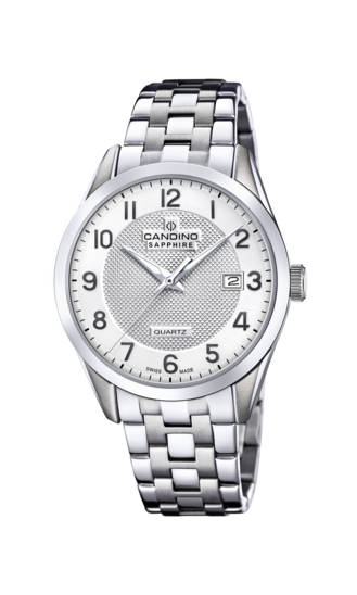 Zilveren Heren Zwitsers Horloge CANDINO COUPLE. C4709/A
