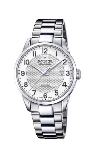 Zilveren Heren Zwitsers Horloge CANDINO COUPLE. C4711/A