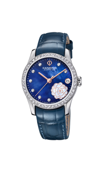 Blauw Dames Zwitsers Horloge CANDINO LADY ELEGANCE. C4721/3