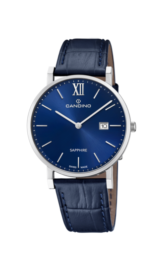 Reloj Suizo CANDINO para hombre, colección COUPLE color Azul C4724/2