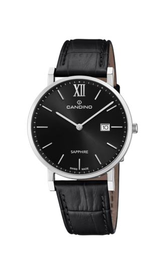 Reloj Suizo CANDINO para hombre, colección COUPLE color Negro C4724/3
