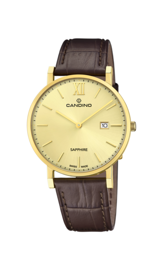 Swiss Men's CANDINO watch, beige. Collection COUPLE. C4726/2
