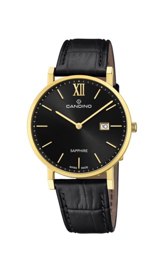 Reloj Suizo CANDINO para hombre, colección COUPLE color Negro C4726/3