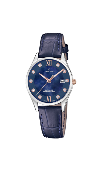 Reloj Suizo CANDINO para mujer, colección COUPLE color Azul C4731/2