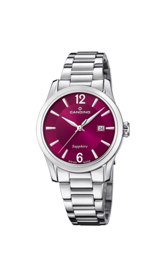 Reloj Suizo CANDINO para mujer, colección LADY ELEGANCE color Burdeos C4738/3