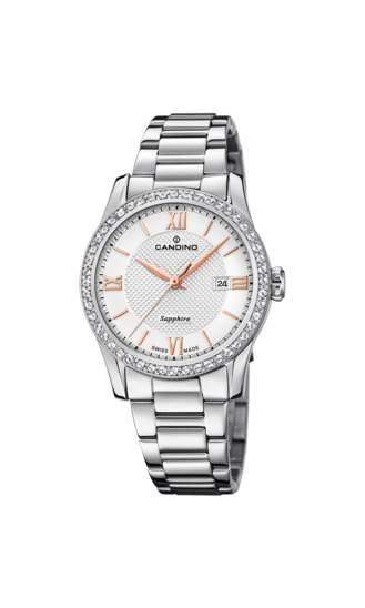 Zilveren Dames Zwitsers Horloge CANDINO LADY ELEGANCE. C4740/1