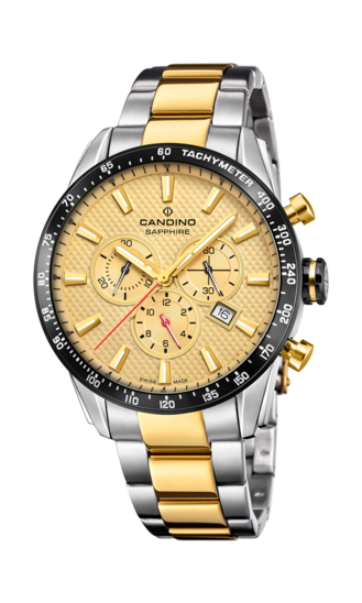 Swiss Men's CANDINO watch, beige. Collection GENTS SPORT. C4748/1