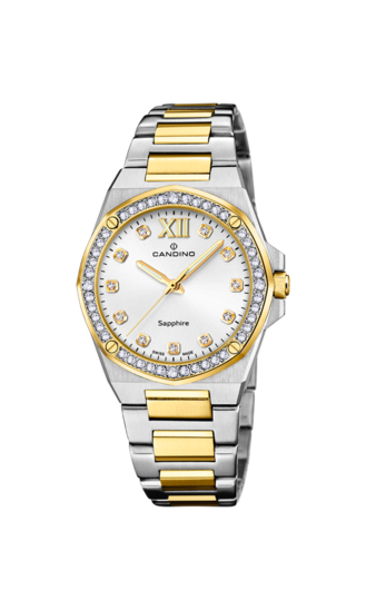 Witte Dames Zwitsers Horloge CANDINO LADY ELEGANCE. C4752/1