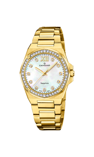 Reloj Suizo CANDINO para mujer, colección LADY ELEGANCE color Beige C4755/1