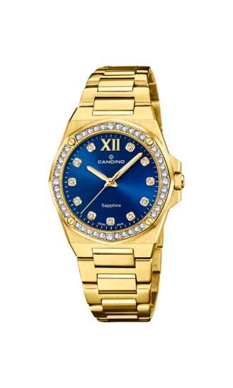 Blauw Dames Zwitsers Horloge CANDINO LADY ELEGANCE. C4755/3