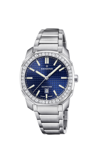Blauw Dames Zwitsers Horloge CANDINO LADY ELEGANCE. C4756/4