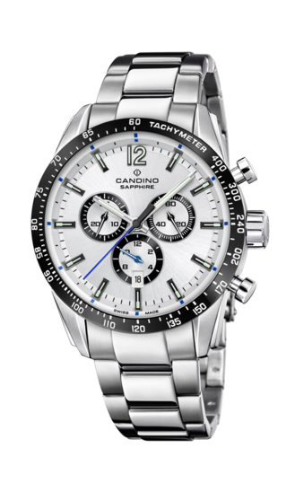 Witte Heren Zwitsers Horloge CANDINO GENTS SPORT. C4757/1