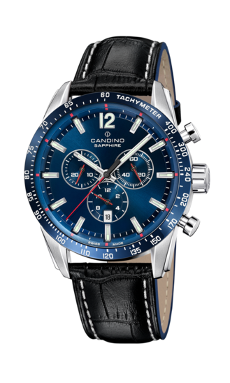 Swiss Men's CANDINO watch, blue. Collection GENTS SPORT. C4758/2