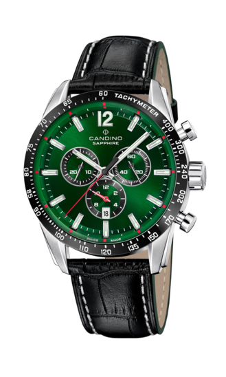 Swiss Men's CANDINO watch, green. Collection GENTS SPORT. C4758/3