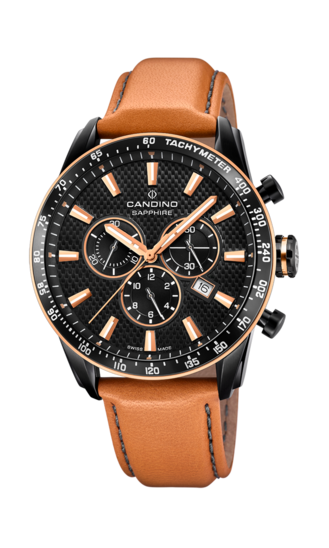 Swiss Men's CANDINO watch, black. Collection GENTS SPORT. C4759/1